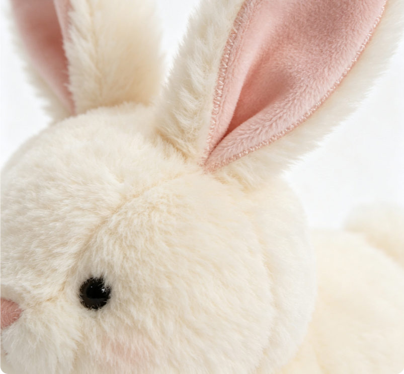 Floravyn Soft Plush Bunny Toy, Cute Stuffed Rabbit Comfort Toy for Kids