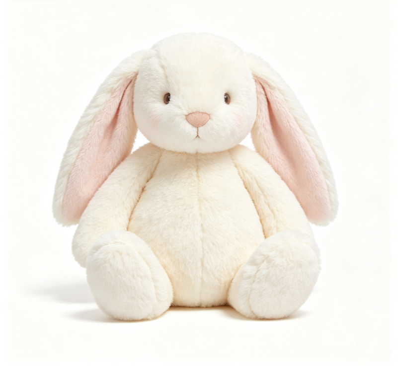 Floravyn Soft Plush Bunny Toy, Cute Stuffed Rabbit Comfort Toy for Kids