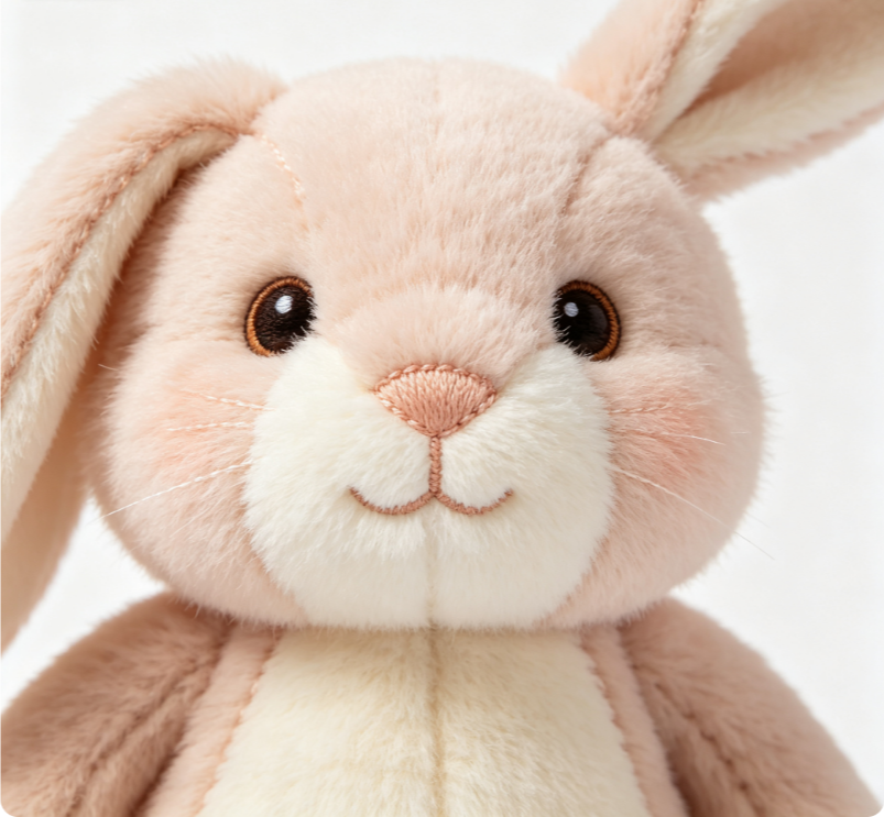 Floravyn Soft Plush Bunny Toy, Cute Stuffed Rabbit Comfort Toy for Kids